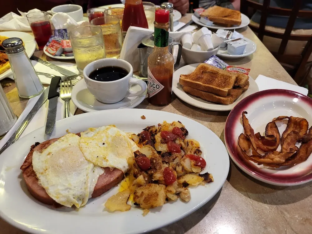 Ham Steak and 2 Eggs